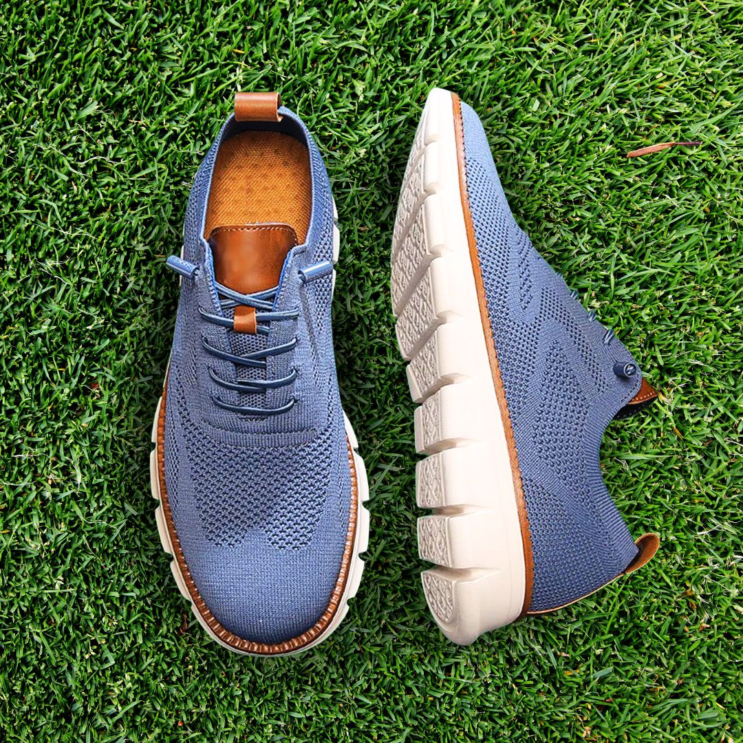 Zapatos Transpirables Ultracomfort: Azul-blanco