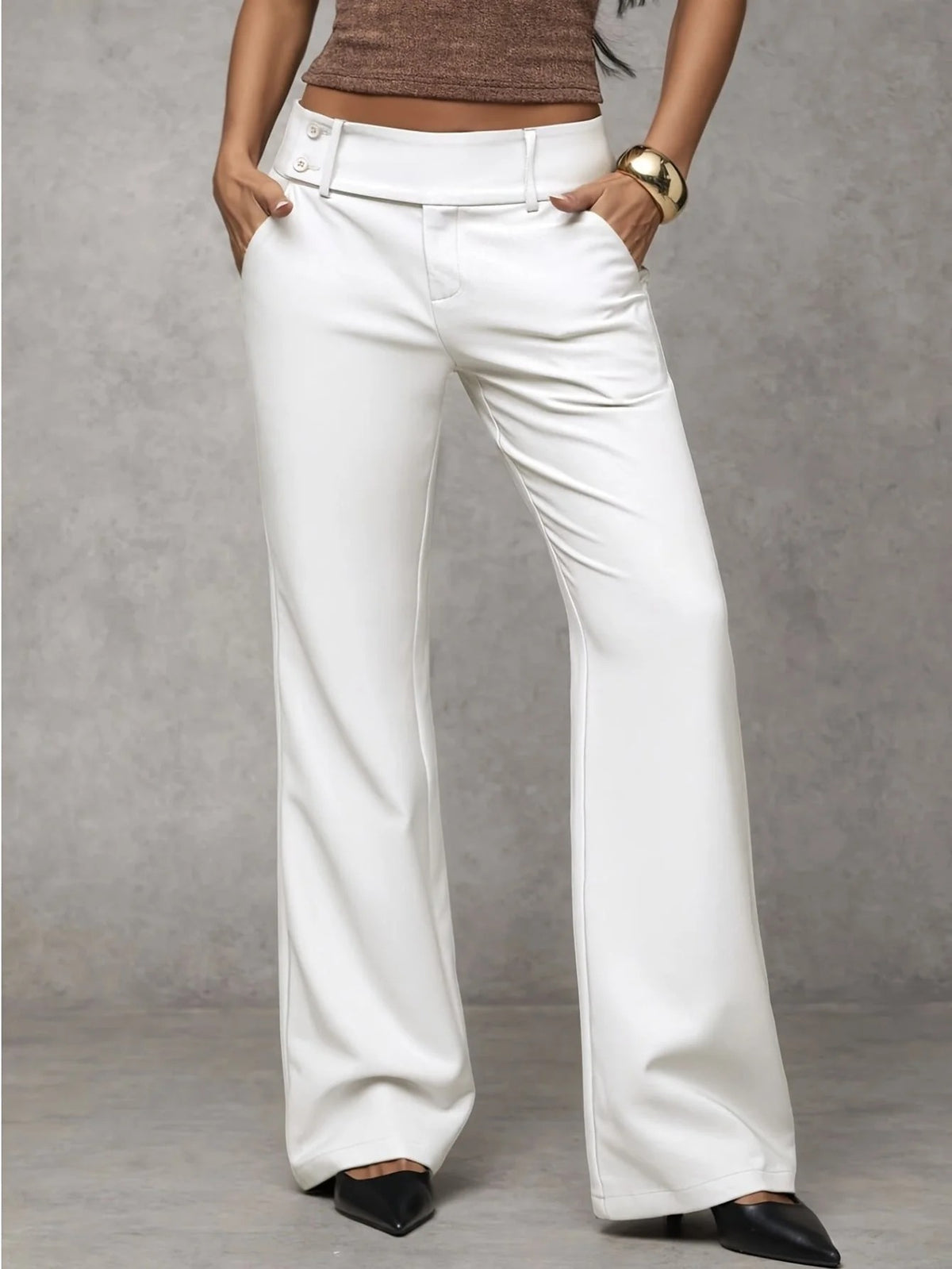 LUNA - Pantalón Moderno Acampanado