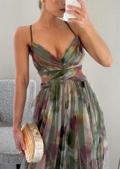 Gisela | Maxi-Vestido Encantador con Estampado Floral