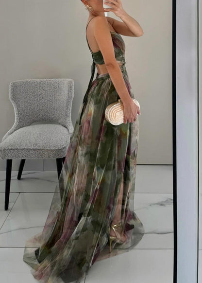 Gisela | Maxi-Vestido Encantador con Estampado Floral