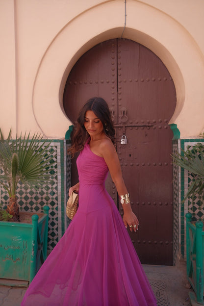 Toledo Dress in Fuxia