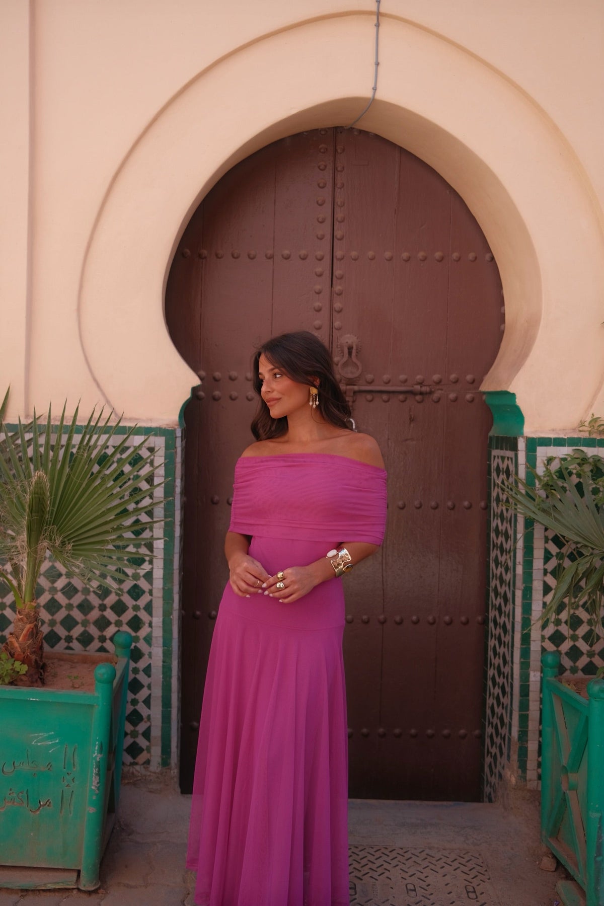 Toledo Dress in Fuxia