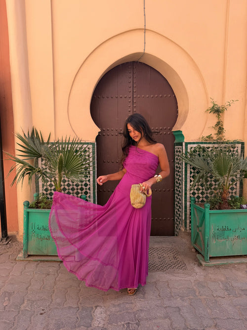 Toledo Dress in Fuxia