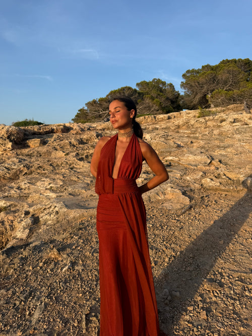 Aina Dress in Terracota