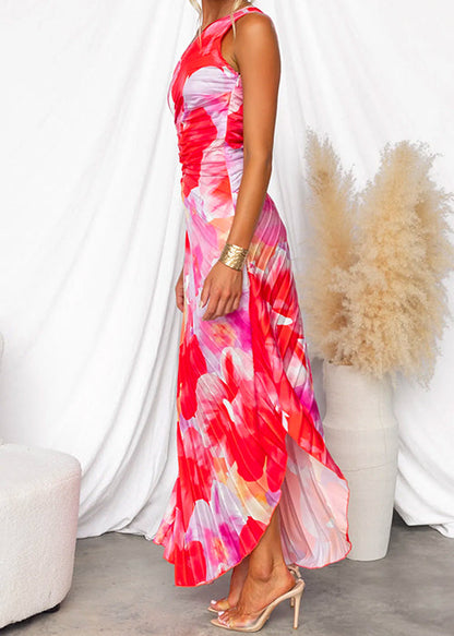 Yanira | Vestido Plisado con Un Hombro