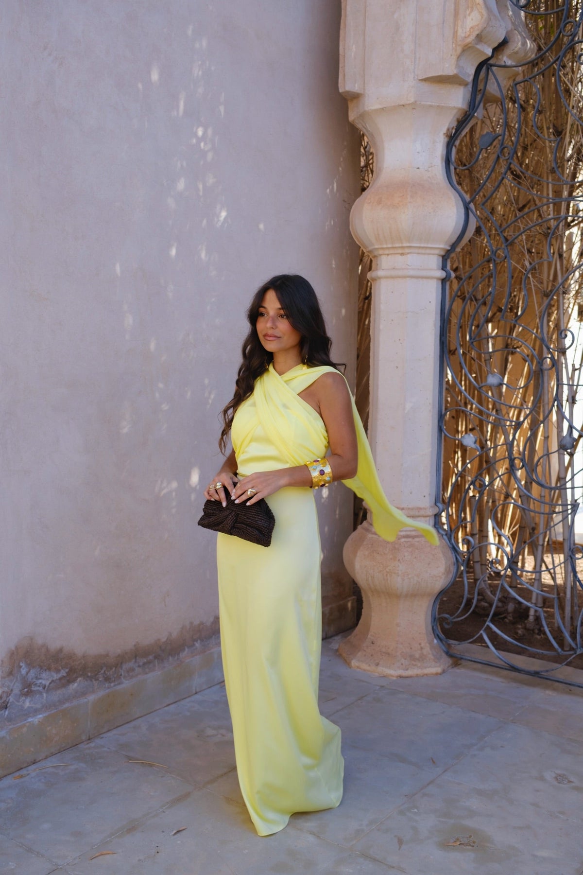 Triana Dress in Yellow