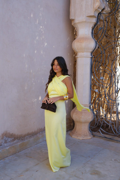Triana Dress in Yellow