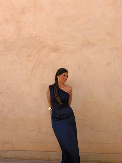 Amira Dress in Navy Blue