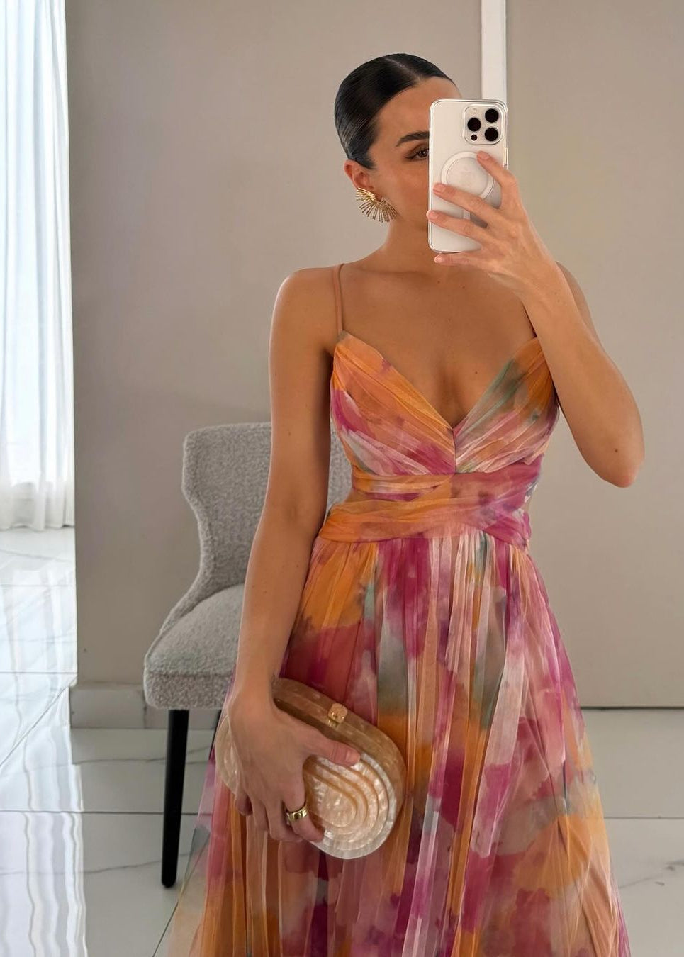 Gisela | Maxi-Vestido Encantador con Estampado Floral