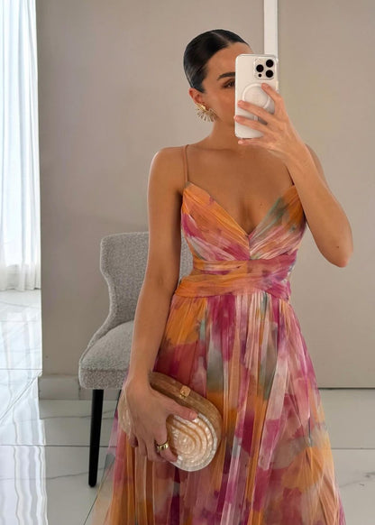 Gisela | Maxi-Vestido Encantador con Estampado Floral