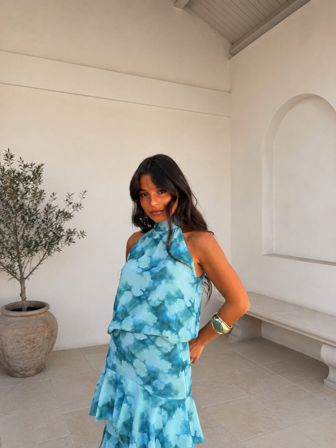 Nera Dress in Blue