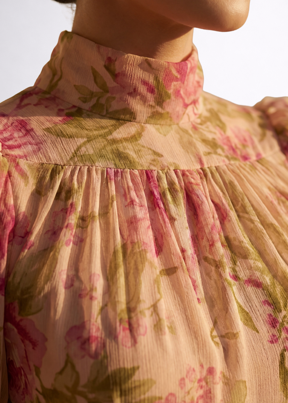 Rosario | Vestido Largo Floral en Chifón