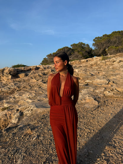 Aina Dress in Terracota