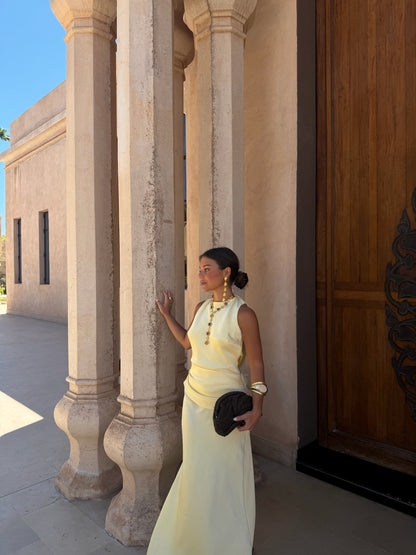 Medina Dress in Light Yellow