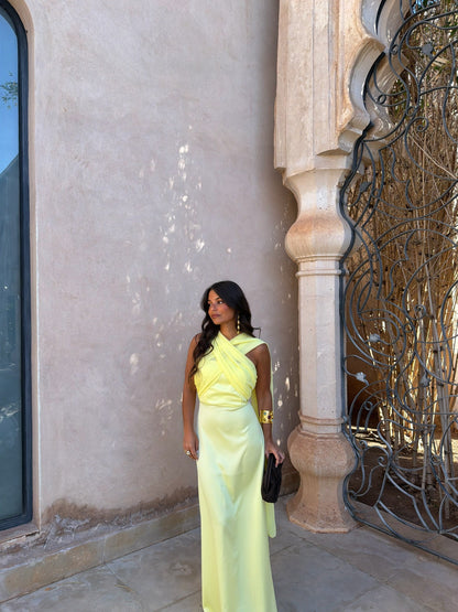 Triana Dress in Yellow