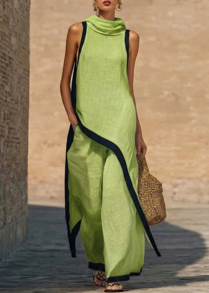 NADIA - Conjunto Efecto Lino Atemporal con Diseño Minimalista