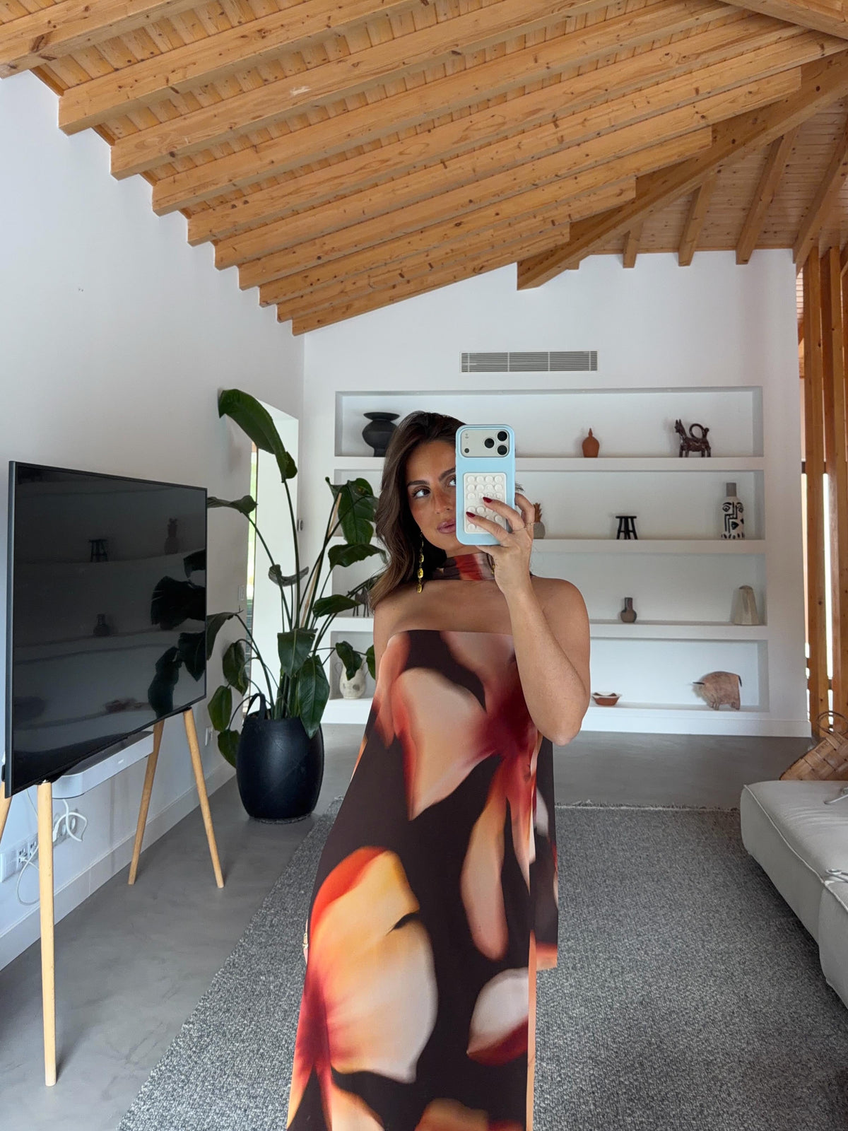 Bloom Dress in Brown
