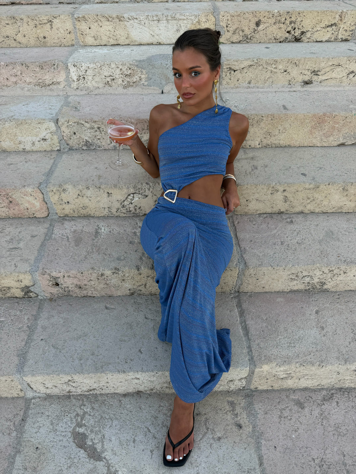 Nera Dress in Blue