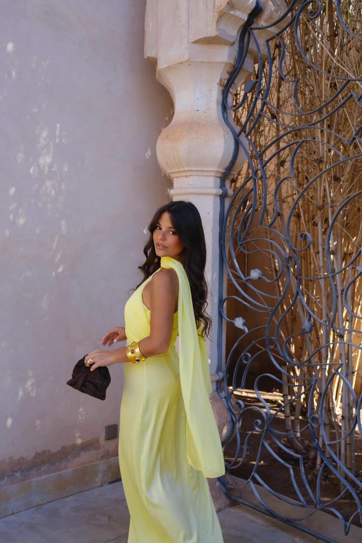 Triana Dress in Yellow