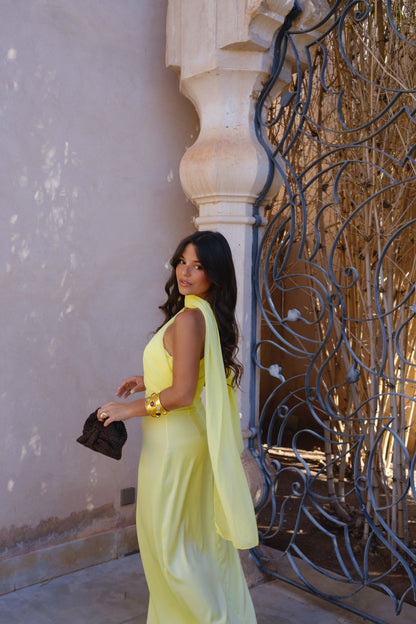 Triana Dress in Yellow