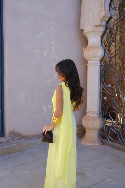 Triana Dress in Yellow