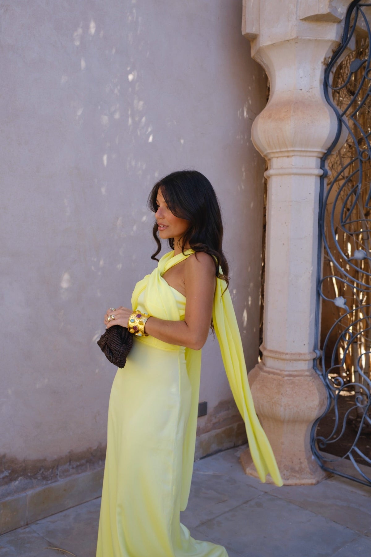 Triana Dress in Yellow