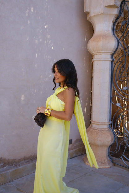 Triana Dress in Yellow