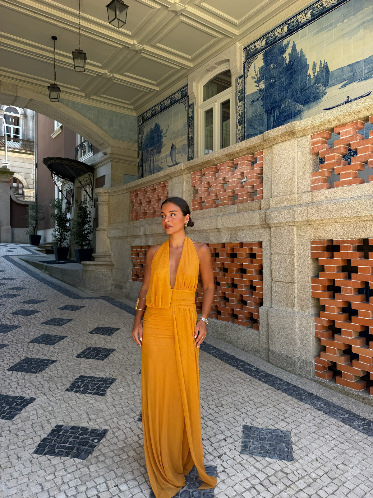 Aina Dress in Toasted Yellow
