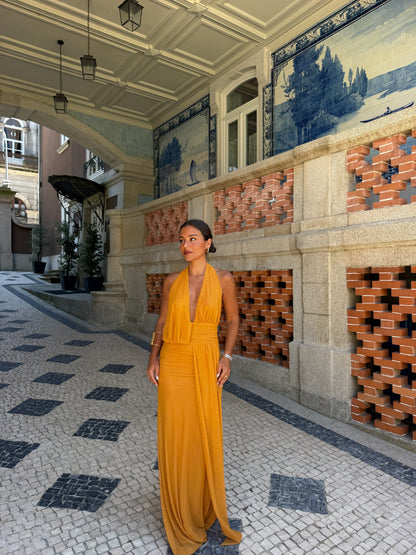Aina Dress in Toasted Yellow