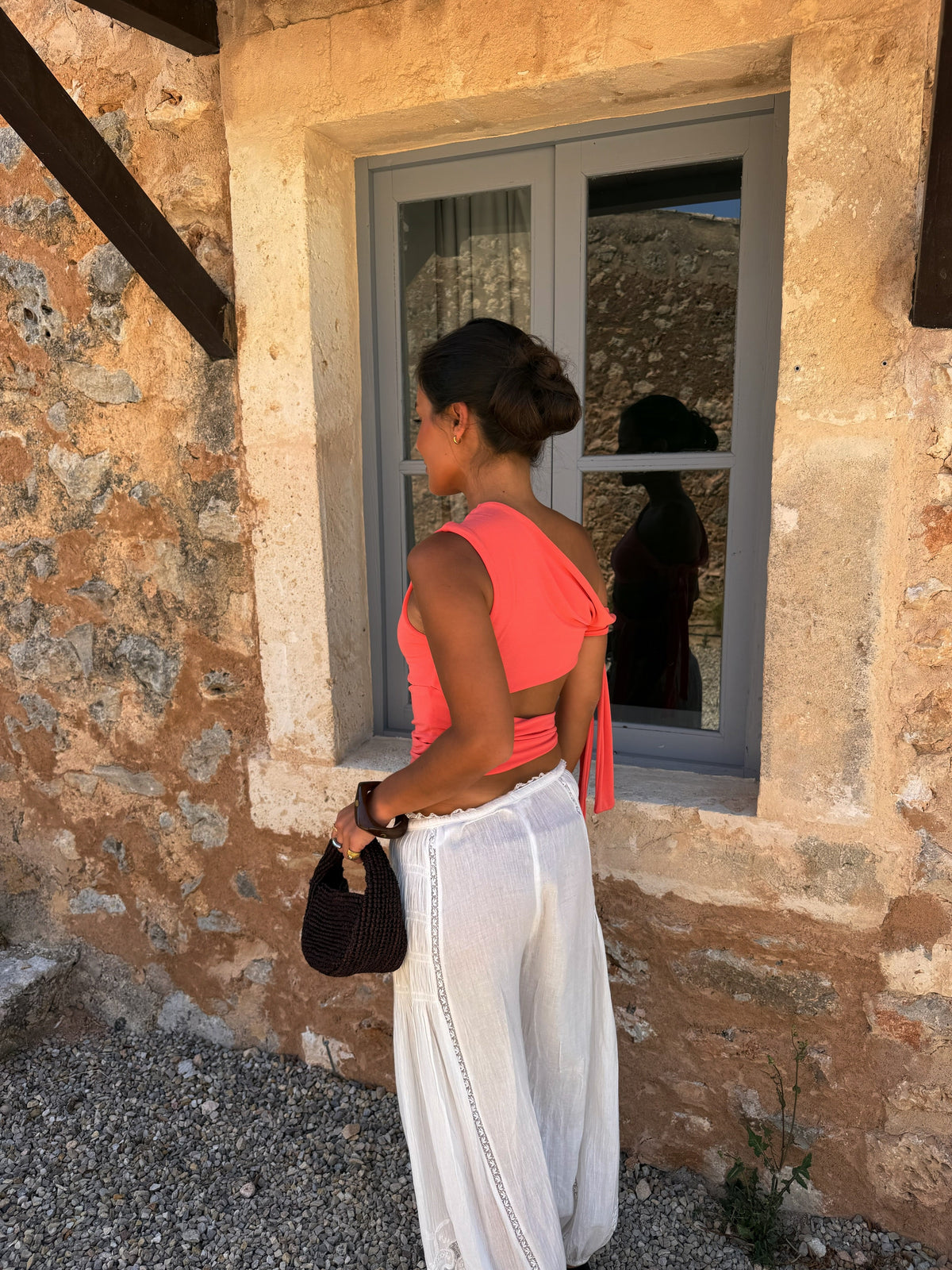 Gaia Top in Coral