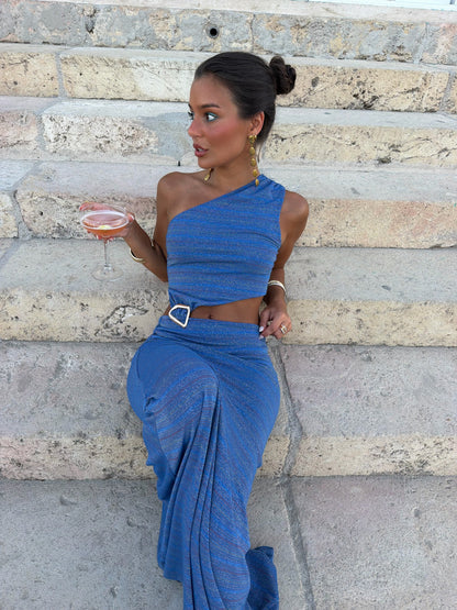Nera Dress in Blue