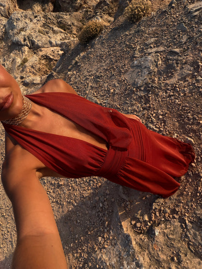Aina Dress in Terracota