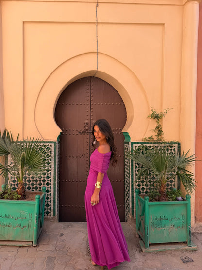 Toledo Dress in Fuxia