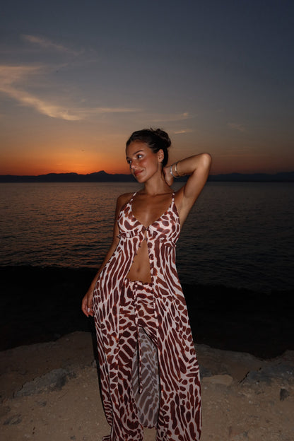 Giraffe Print Top