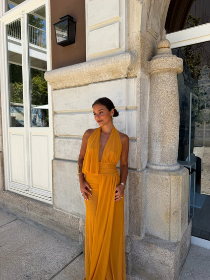 Aina Dress in Toasted Yellow