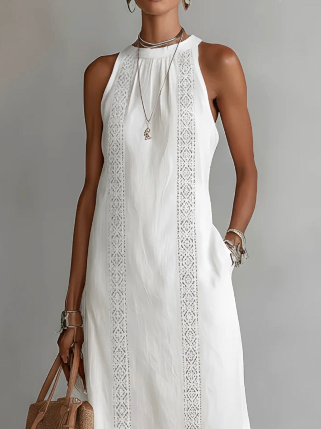 Isla - Vestido Maxi Elegante con Encaje
