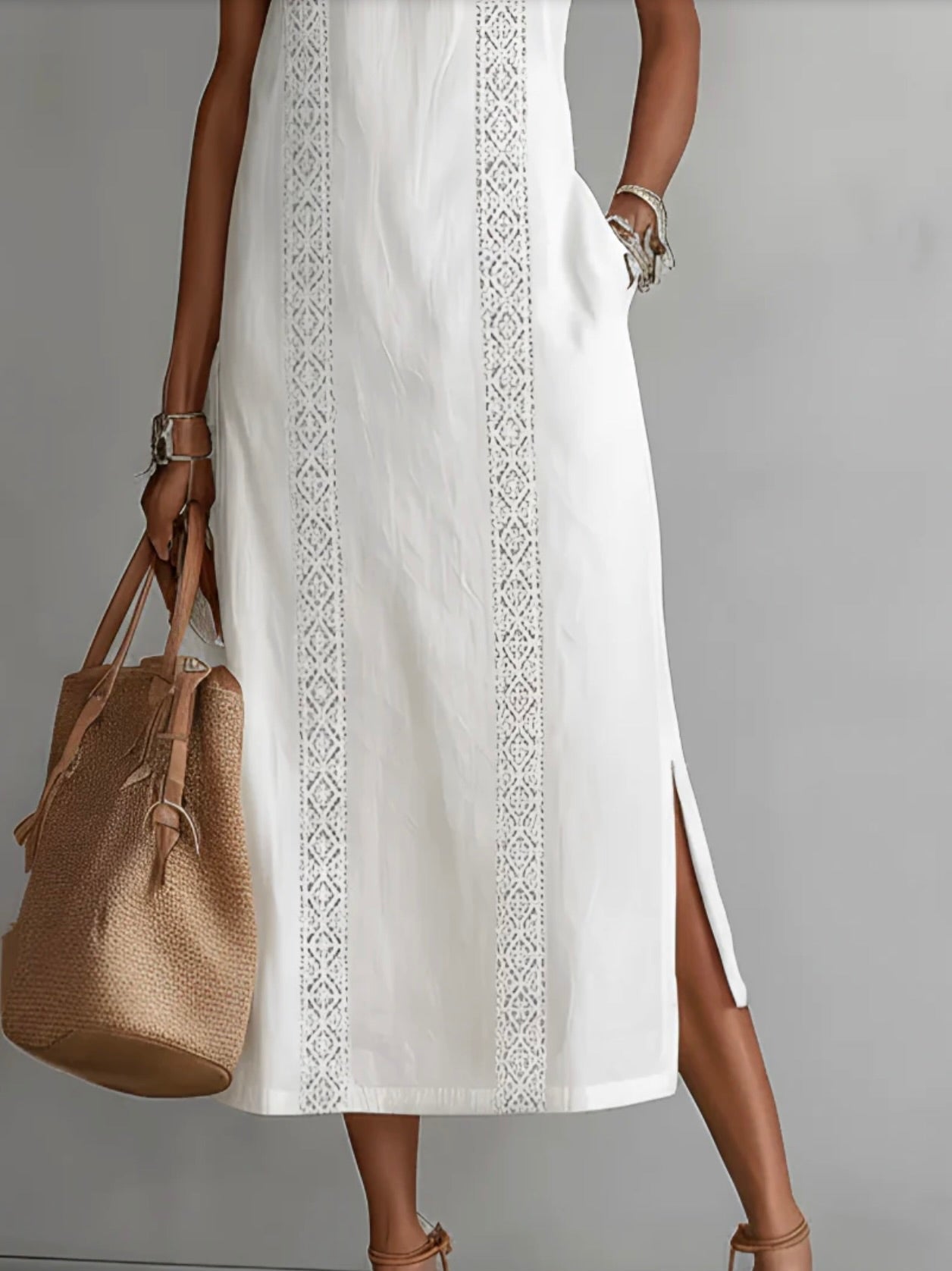 Isla - Vestido Maxi Elegante con Encaje