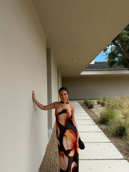 Bloom Dress in Brown