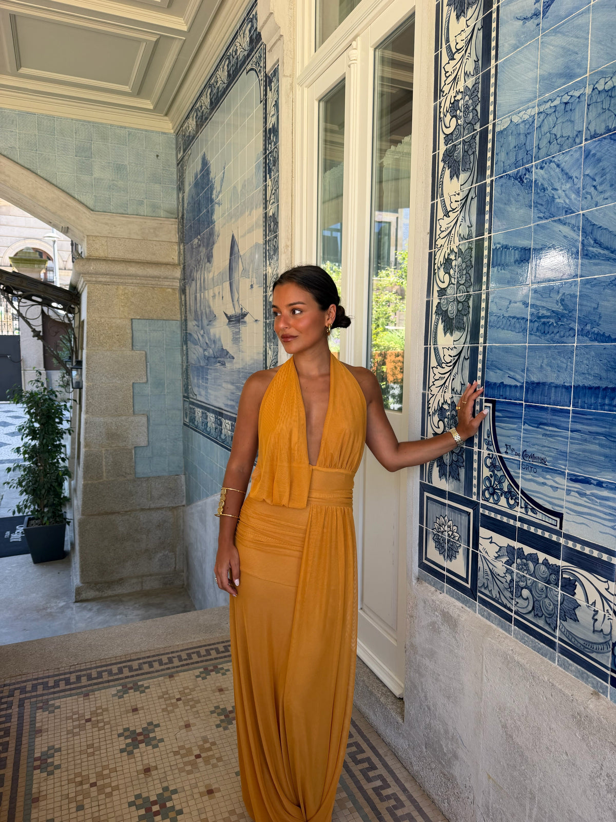 Aina Dress in Toasted Yellow
