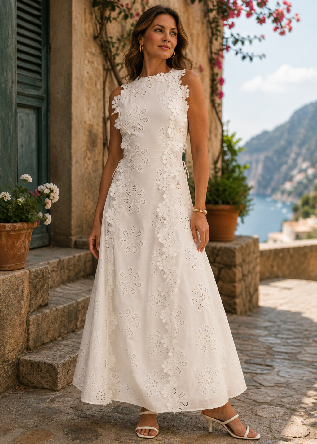 Della | Vestido Maxi Elegante Bordado