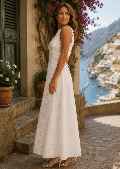 Della | Vestido Maxi Elegante Bordado