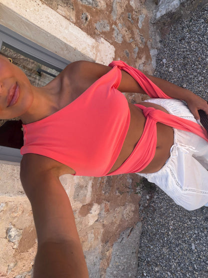 Gaia Top in Coral