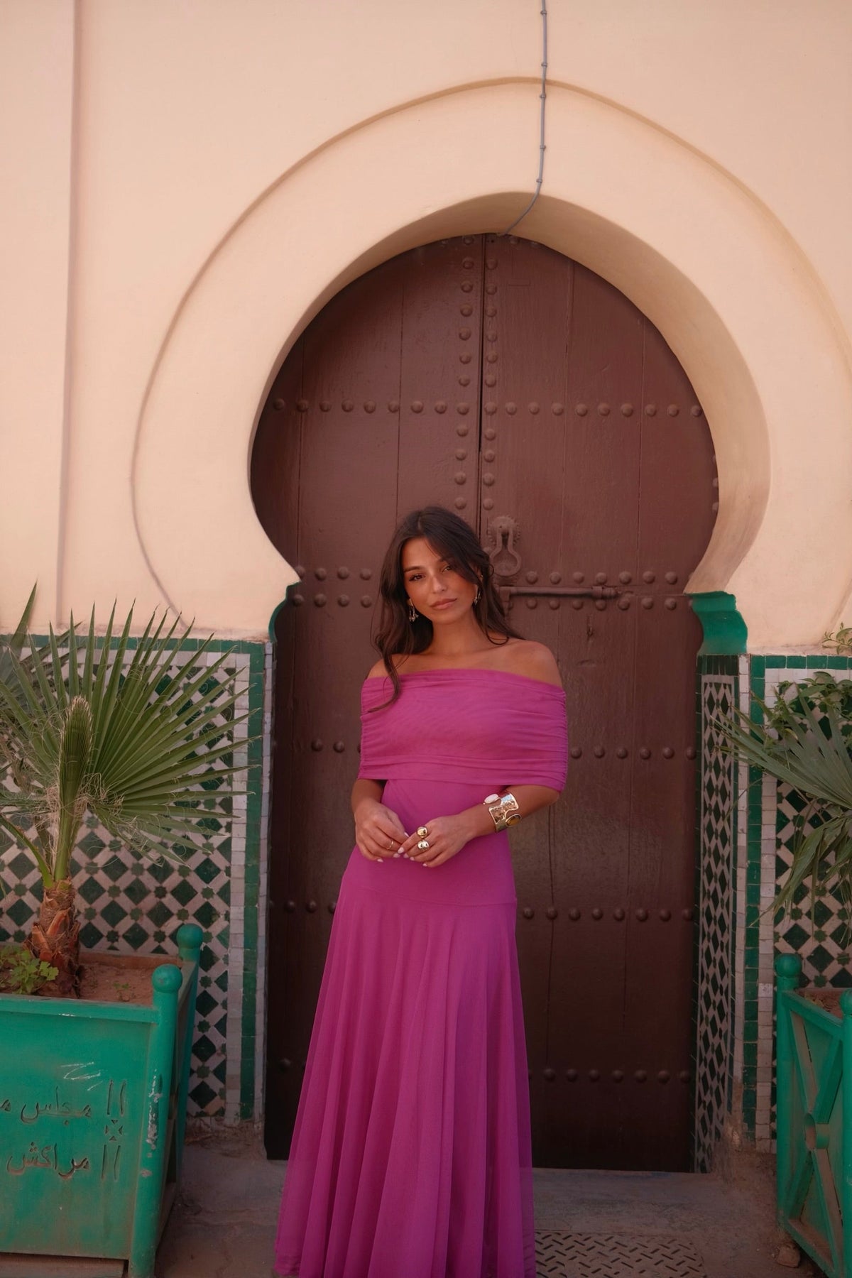 Toledo Dress in Fuxia