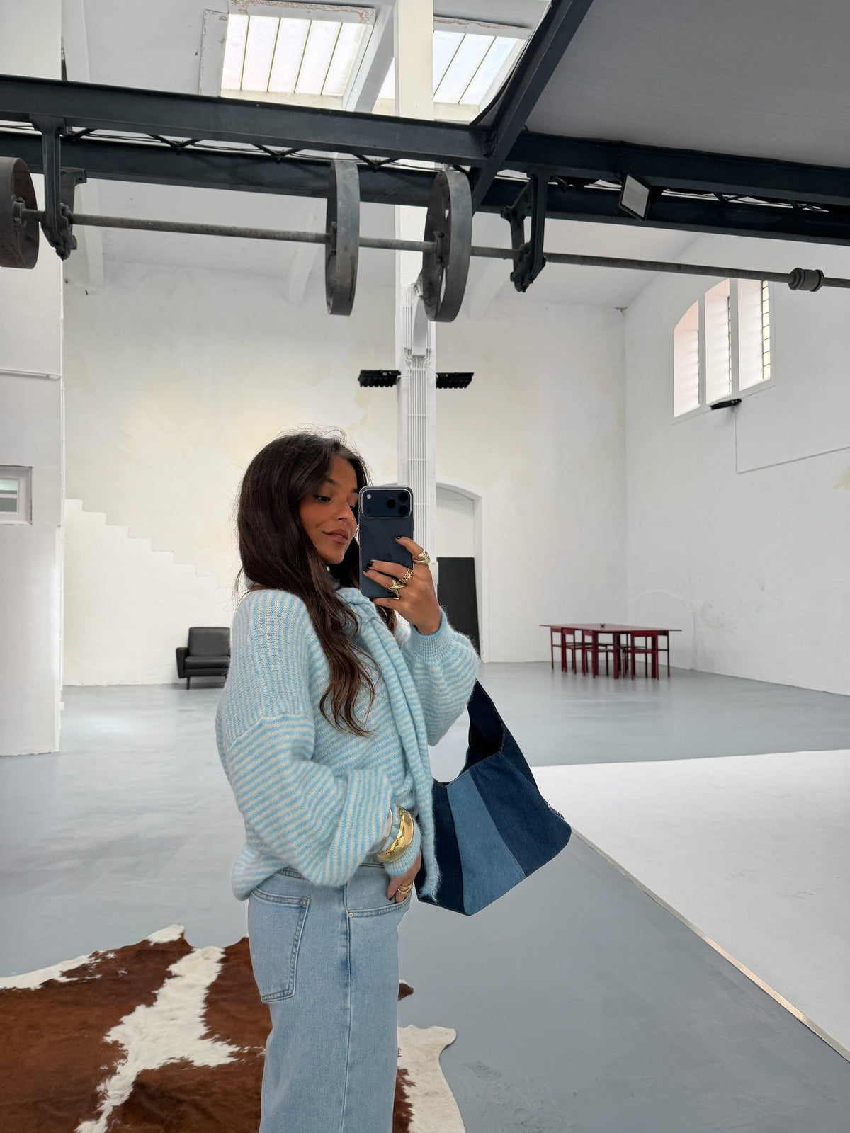 Jennifer Light Blue Cardigan With Sacrf