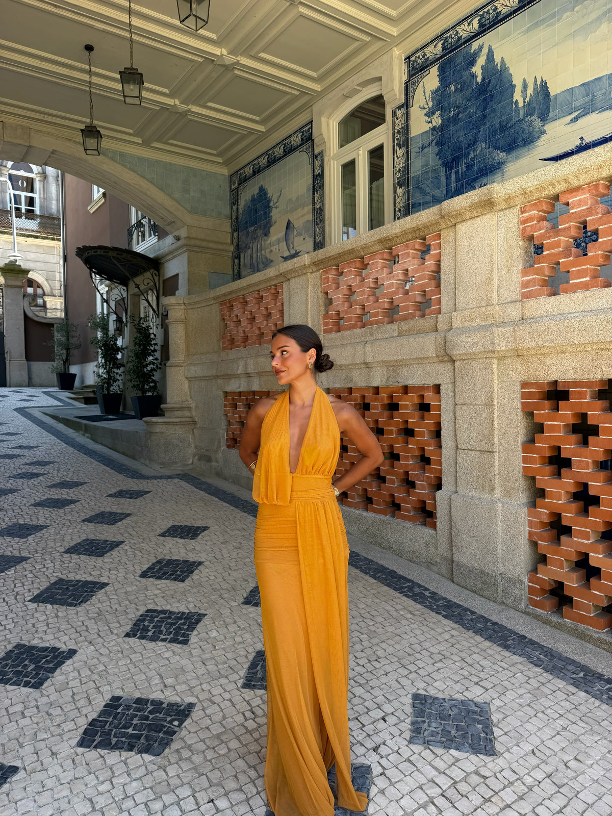 Aina Dress in Toasted Yellow