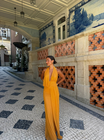 Aina Dress in Toasted Yellow