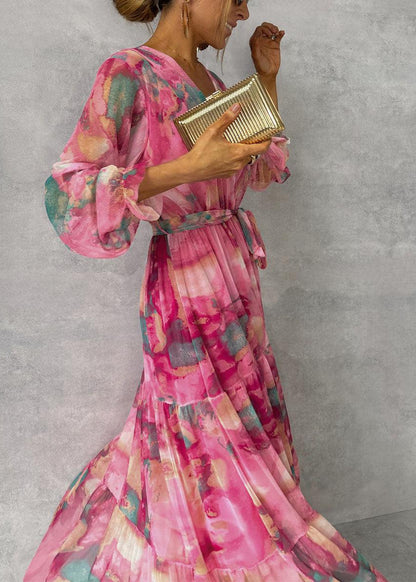 Hazel | Vestido Cruzado con Estampado Floral