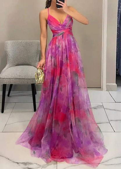 Gisela | Maxi-Vestido Encantador con Estampado Floral