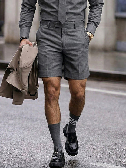 Smart Casual Shirts and Shorts Set with Tie