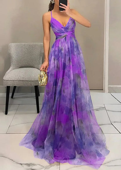 Gisela | Maxi-Vestido Encantador con Estampado Floral